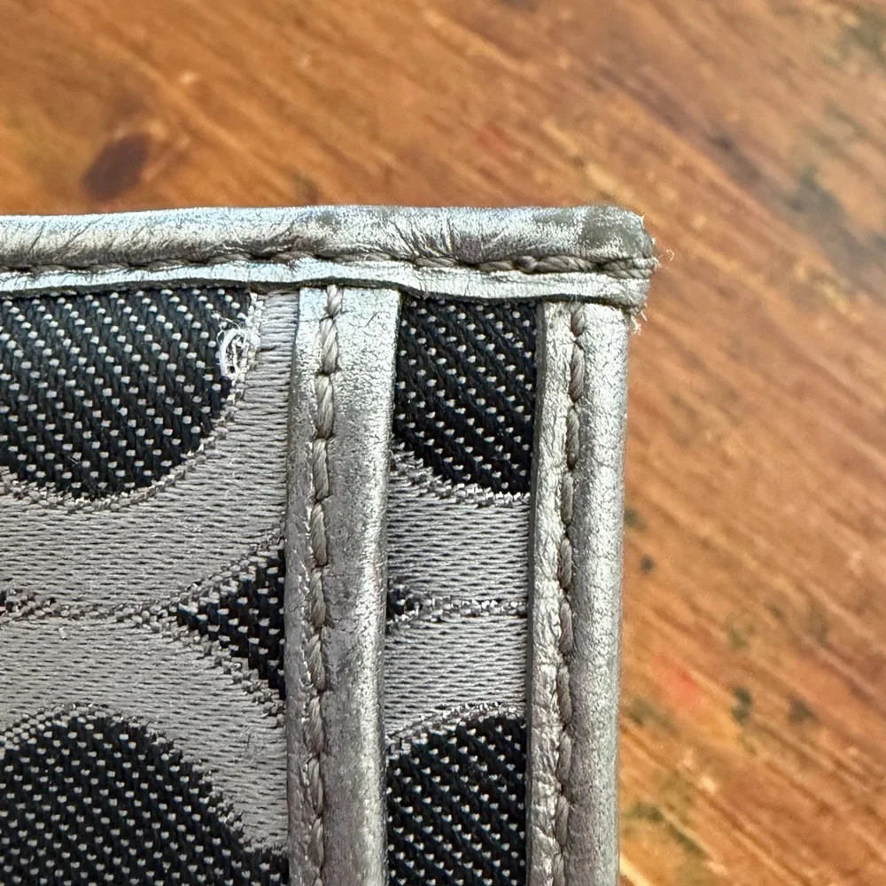 Coach Black and Silver Wallet - Picture 3 of 5